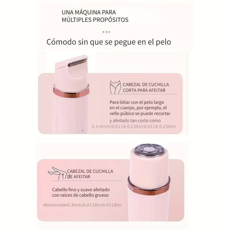 DEPILADORA FACIAL ELECTRICA 2 EN 1