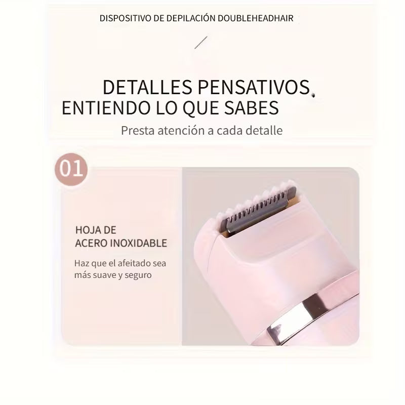 DEPILADORA FACIAL ELECTRICA 2 EN 1